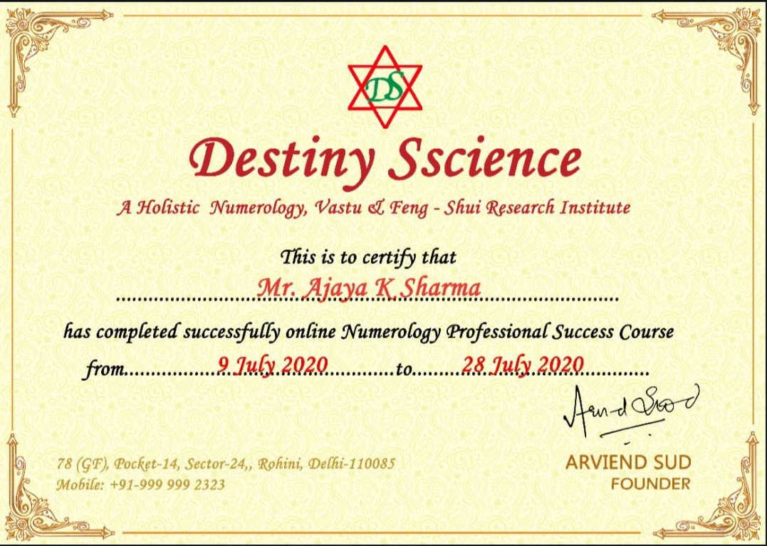 Numerology Professional Course